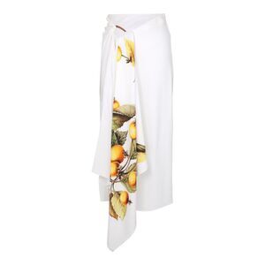 Ferragamo Asymmetrical Draped Skirt Multi Womens